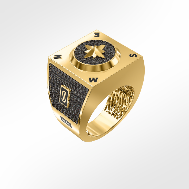 Men's Ring - Monaco Chain NERO 3