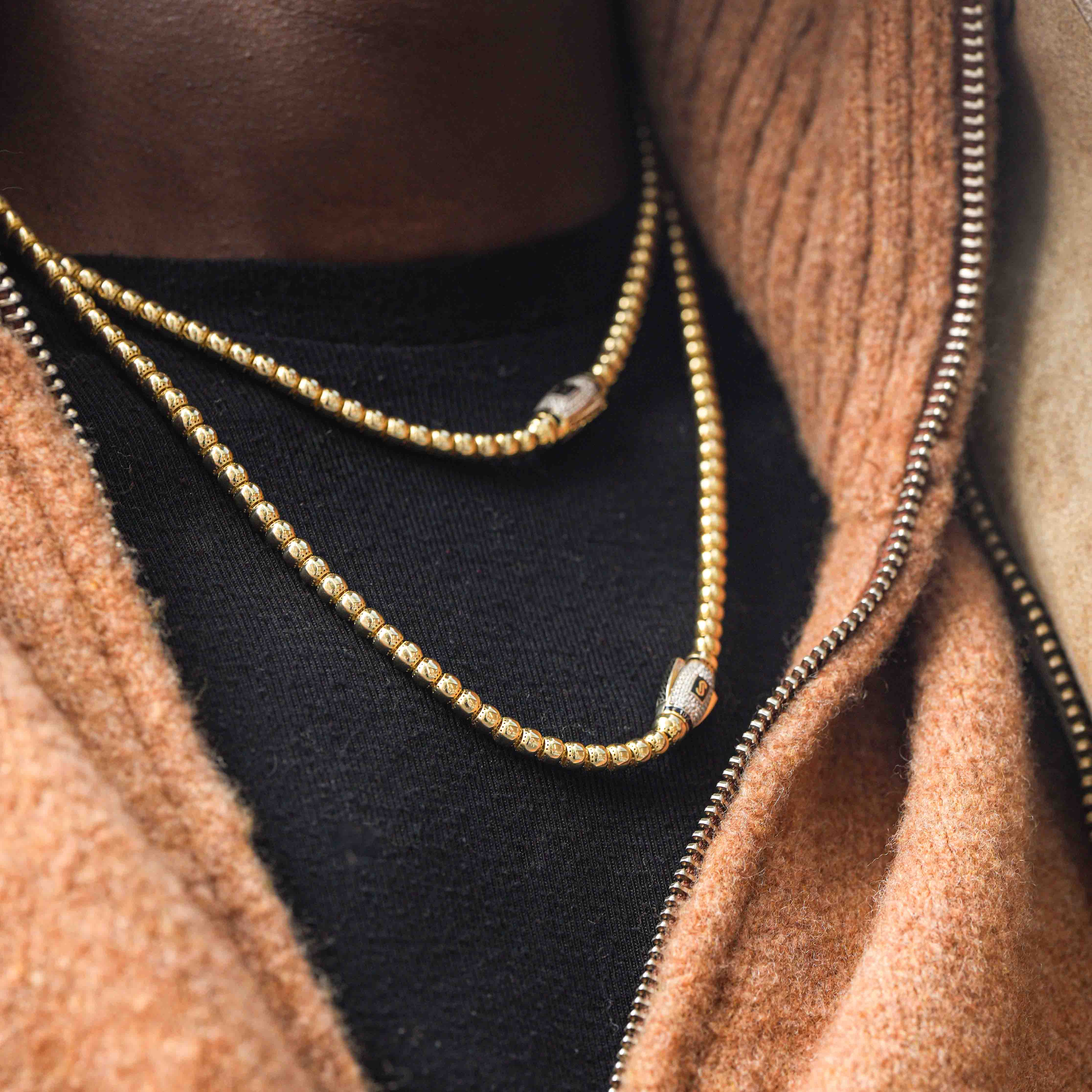 Men's Necklace - Monaco Chain BUB Pavé Lock