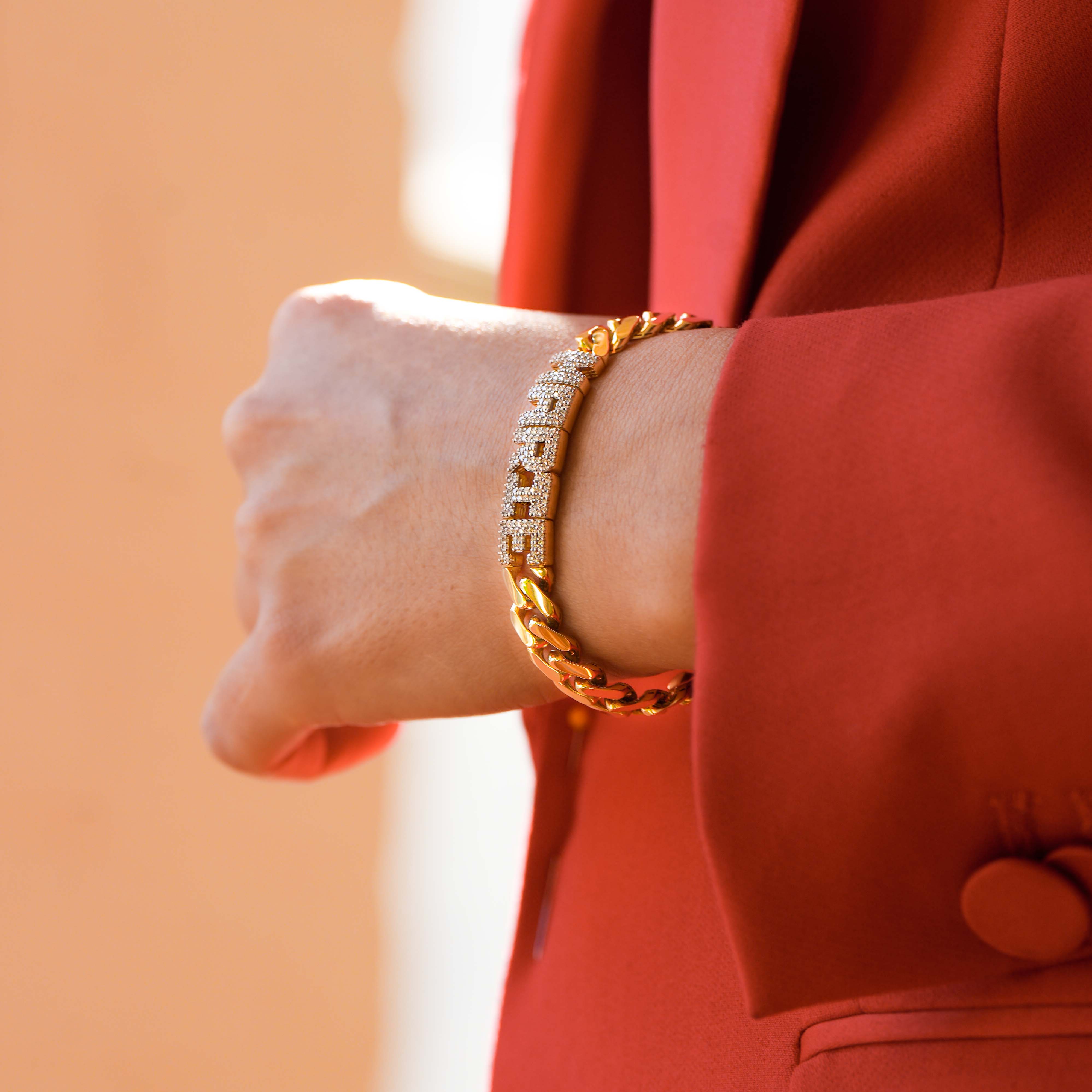 Monaco Chain - Personalized ID Bracelet (9.5 mm)