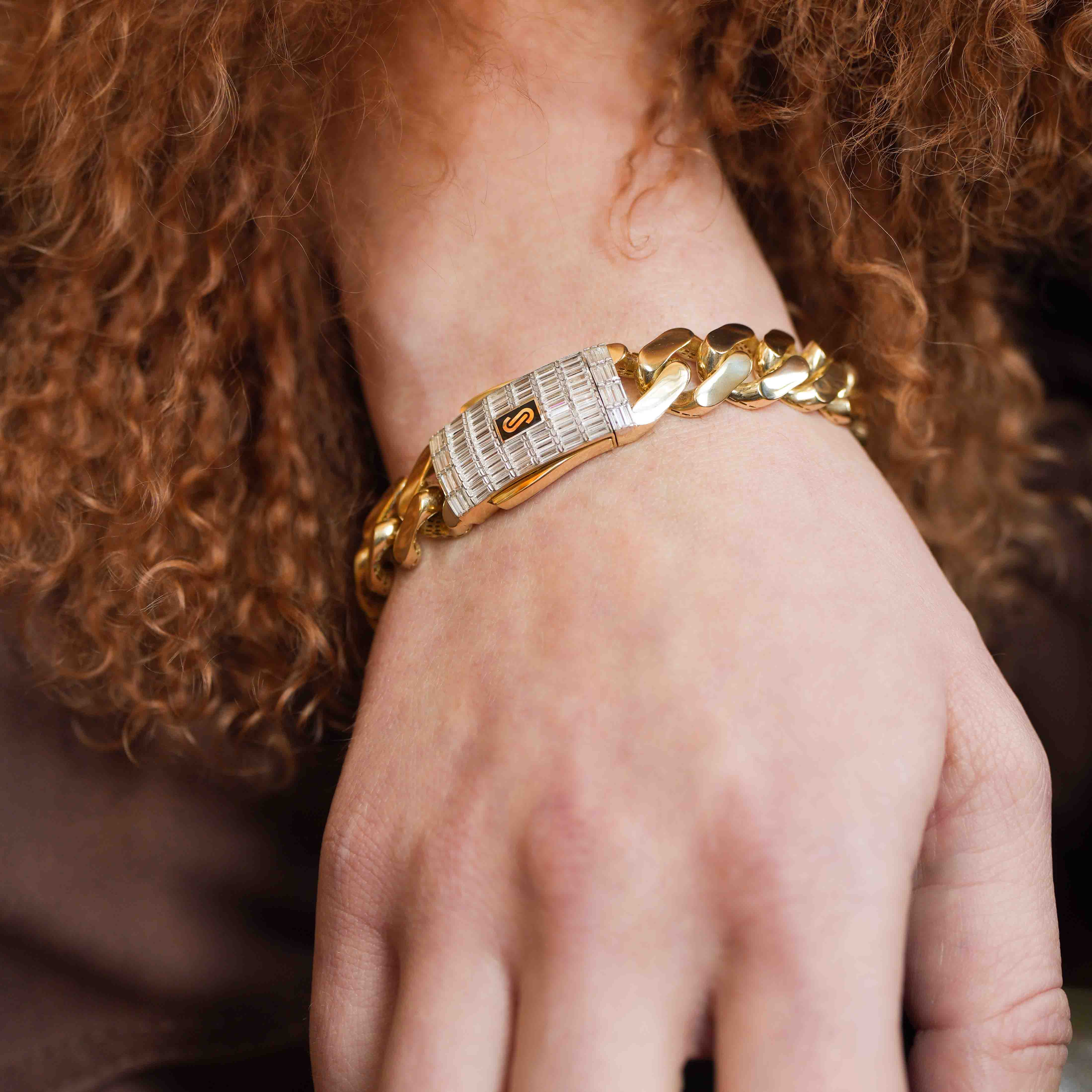 Women's Bracelet - Monaco Chain CLASSIC Baguette Lock