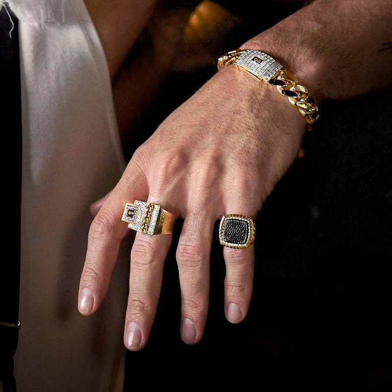 Men's Ring - Monaco Chain NERO 15