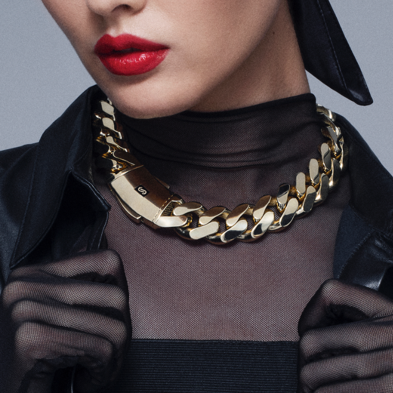 Women's Necklace/Choker - Monaco Chain CLASSIC Plain