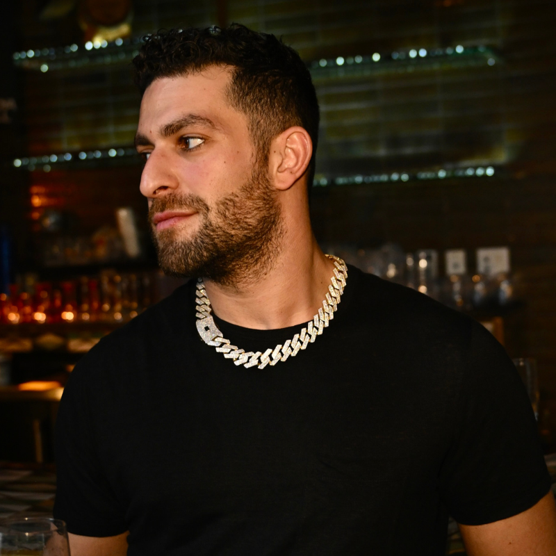 Men's Necklace - Monaco Chain EDGE Full Pavé