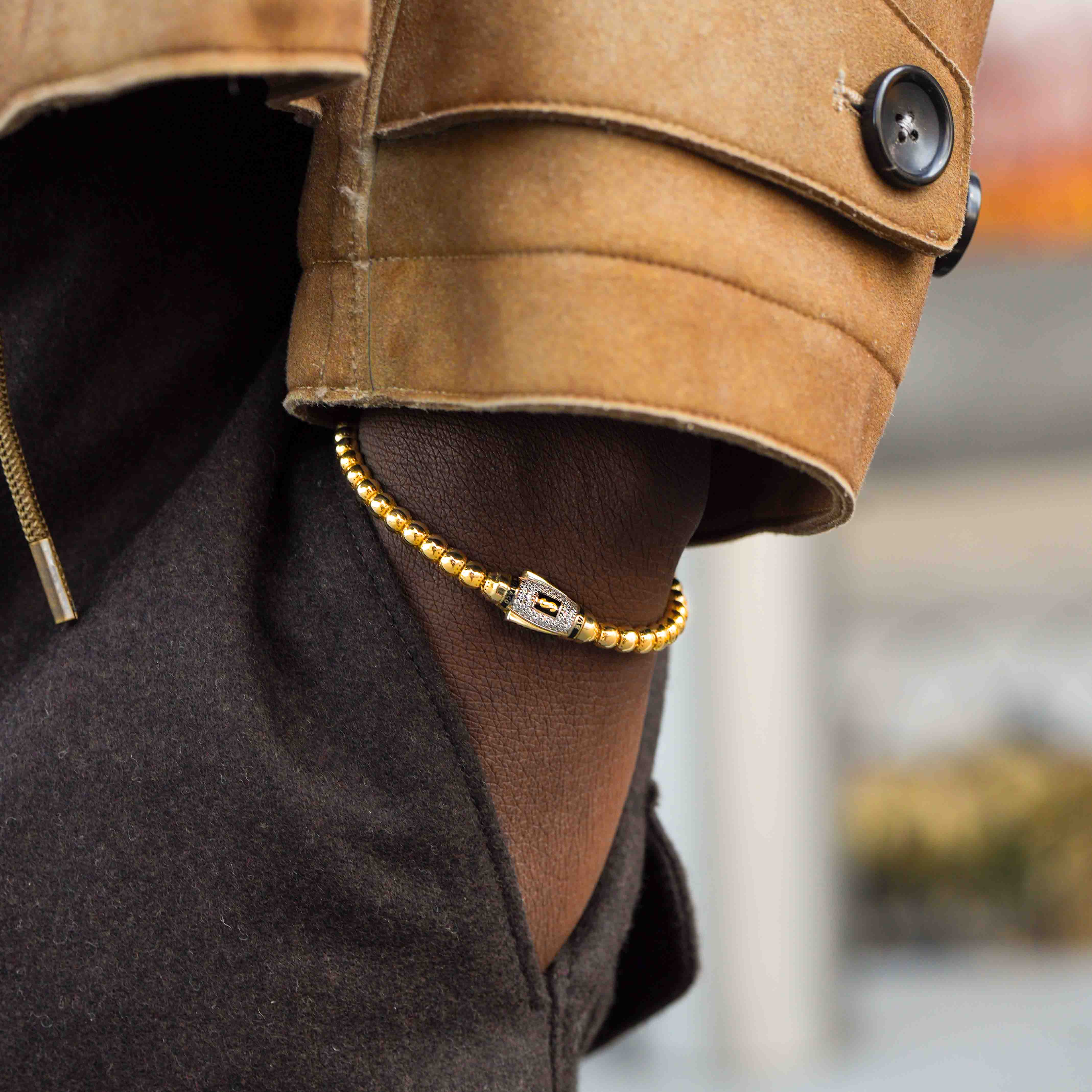 Men's Bracelet - Monaco Chain BUB Pavé Lock