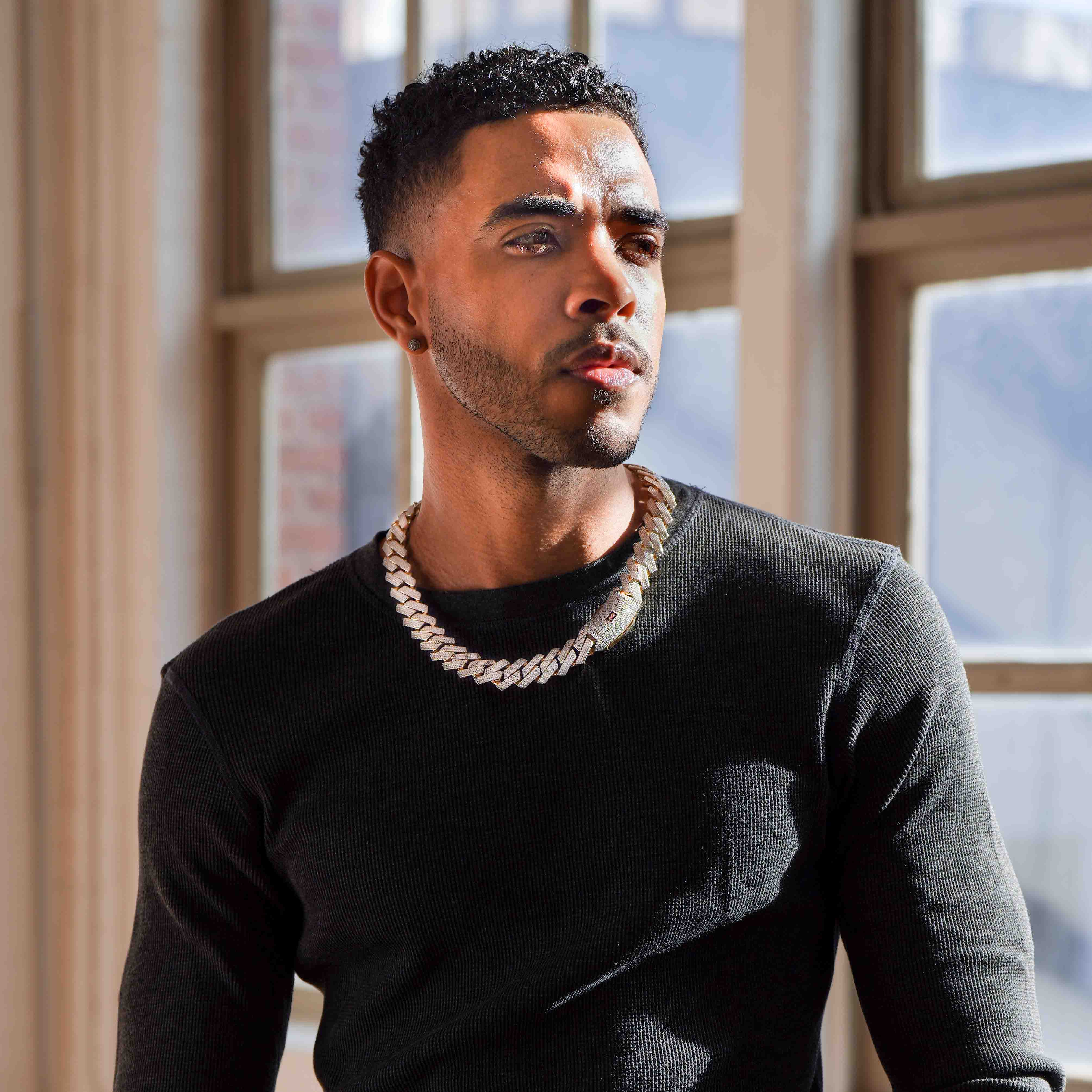 Men's Necklace - Monaco Chain EDGE Full Pavé