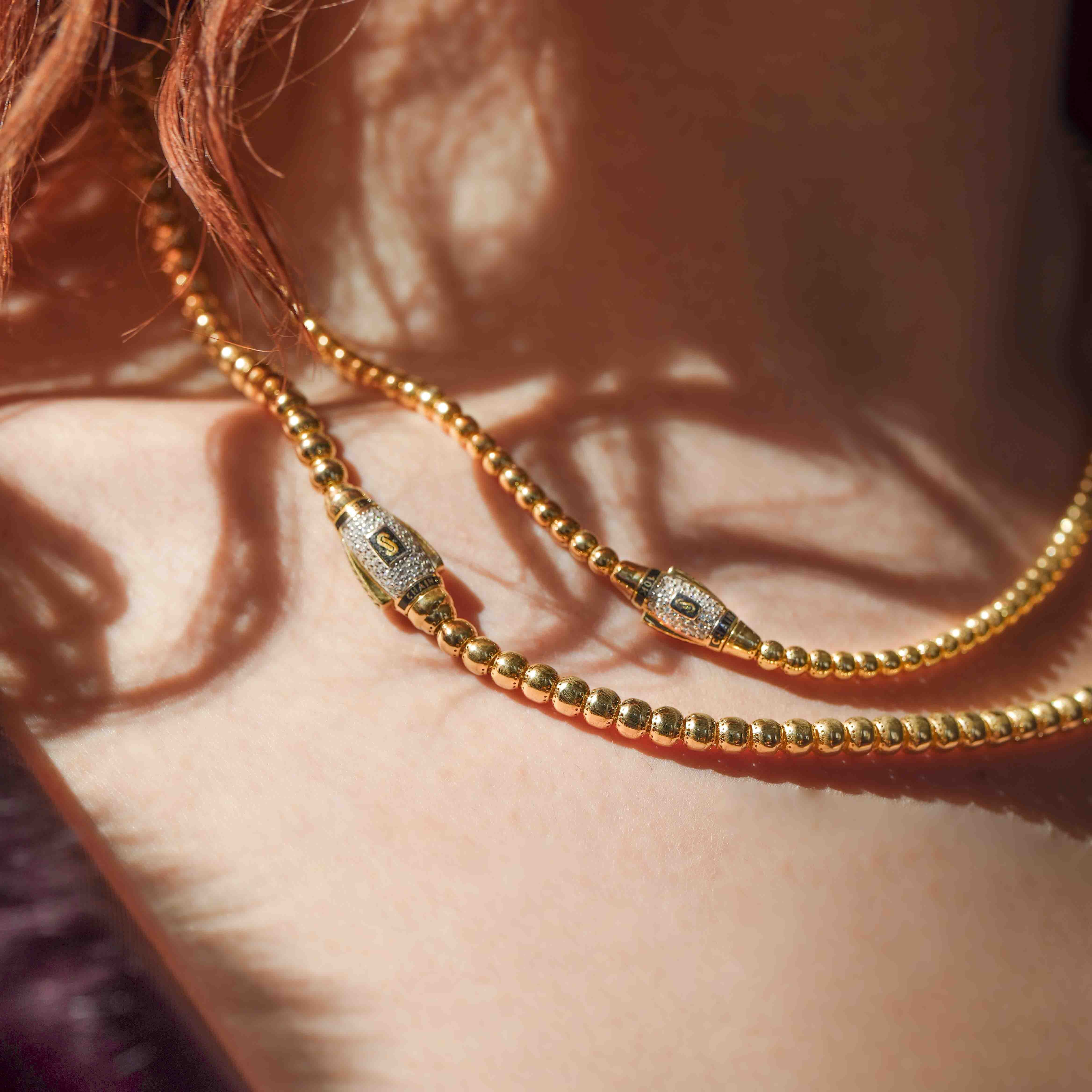 Women's Necklace - Monaco Chain BUB Pavé Lock