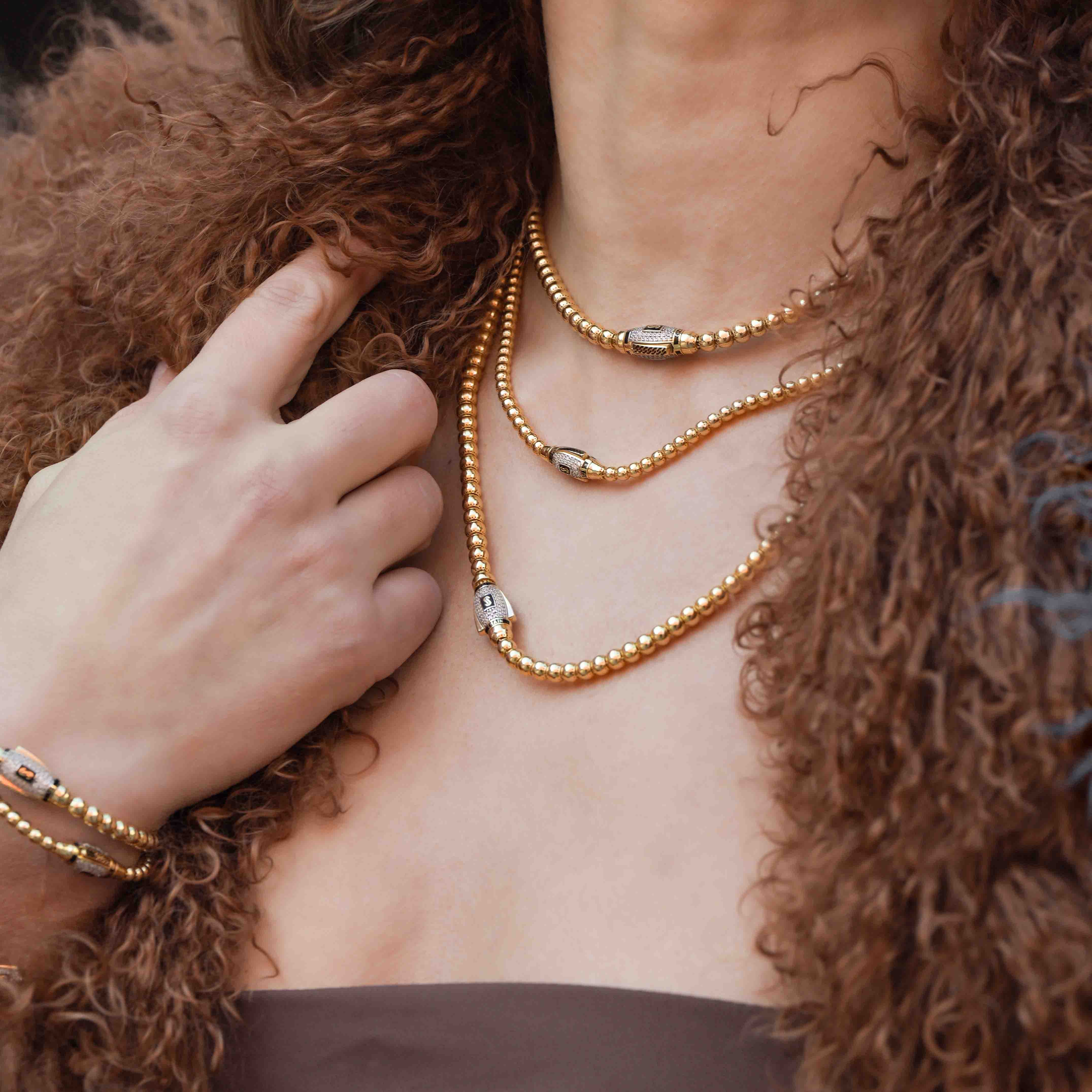 Women's Necklace - Monaco Chain BUB Pavé Lock