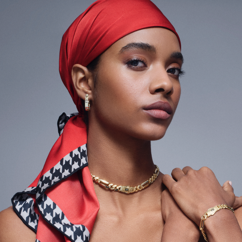 Women's Earrings - Monaco Chain HOOP Plain