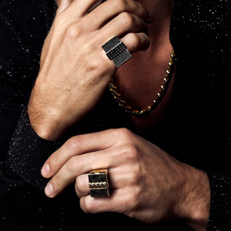 Men's Ring - Monaco Chain NERO 13