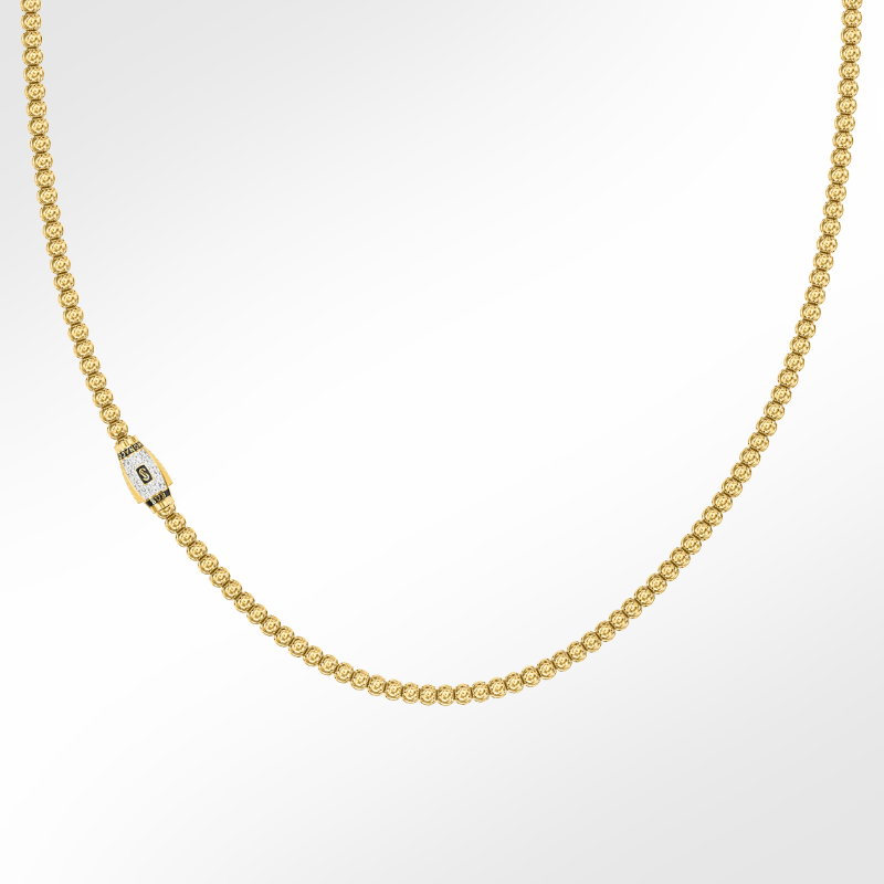 Women's Necklace - Monaco Chain BUB Pavé Lock