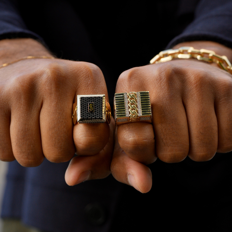 Men's Ring - Monaco Chain NERO 13