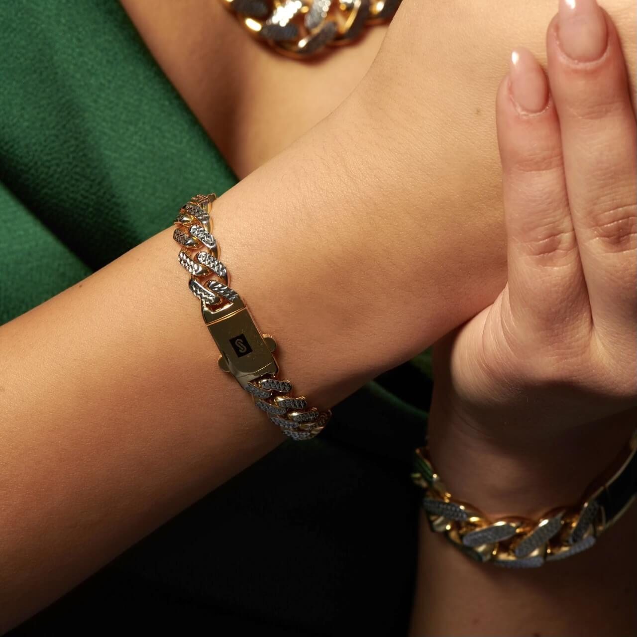 Women's Bracelet - Monaco Chain CLASSIC Diamond Cut